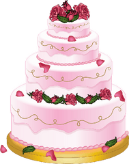 Download Wedding Cake Birthday Clip Art - Cute Cake Wedding Cake Clipart Png