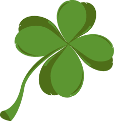 Download Clover Png - Leprechaun On A Four Leaf Clover Png St Day Four Leaf Clover