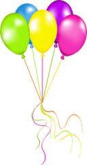 Neon Balloons Png Picture Birthday Pictures - Neon Balloons Clipart