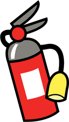 Free Fireman Fire Extinguisher Png With - Cylinder