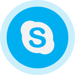 Circled Skype Logo Png Image - Purepng Free Transparent Social Media Flat Icon Png