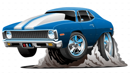 Download Free Png 71 Musclecar - Transparent Background Cars Cartoon Images Png