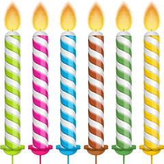 Birthday Cake Candle Clip Art - Birthday Candles Png