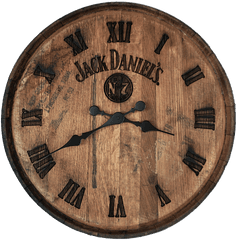 Jack Danielu0027s Barrel Head Clock Png Logo