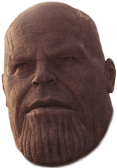 I Dont Know What To Post So Here Is - Thanos Head Transparent Background Png