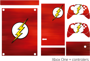 The Flash Xbox Skin Sticker - RelÃ¡mpago Flash Png