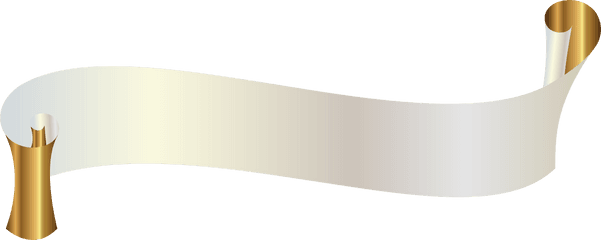 Download Free Png White Banner With Gold Clipart Image - Black And Gold Ribbon Png