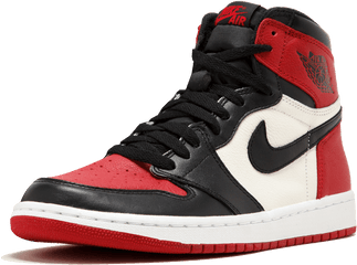 Air Jordan 1 Bred Toe Png Image