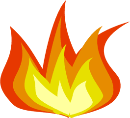 Free Flame With Transparent Background Download Clip - Clip Art Cartoon Flame Png