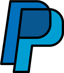 Paypal Logo Icon Of Colored Outline Style - Available In Svg Clip Art Png