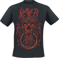 Slayer Crown Of Thorns T Shirt Blackt - Shirt Blackcrown Of Rammstein Puppe T Shirt Png