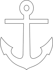 Download Hd Pin By Anchor Lovers - White Anchor Clipart Png