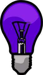 Download Light Bulb Clipart Purple - Png Idea Light Bulb Solid Light Bulb Clip Art