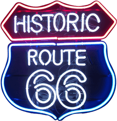 Download Neon Sign Png - Route 66 Neon Sign Png