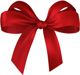 Download Red Ribbon Bow Transparent - Gift Bow Transparent Png