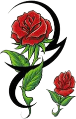 Tribal Rose Tattoo Drawings - Clipart Best Tribal Roses Tattoos Designs Png