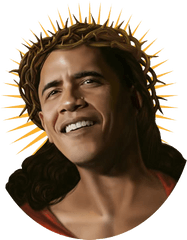 Jesus Face Png Picture - Black Jesus Barack Obama