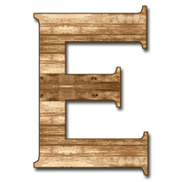 E Letter PNG File HD