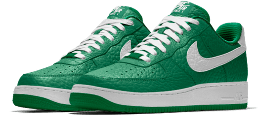 Nike Air Force 1 Premium Id Boston Celtics Shoe - Brooklyn Nets Air Force 1 Png