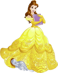 Disney Belle Png Transparent - Princess Belle With Book