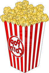 Library Of Popcorn Clip Art Transparent - Transparent Background Popcorn Clipart Png