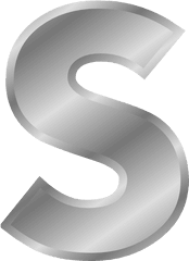 Download S Alphabet Png Hq Image - Silver Letter S Png