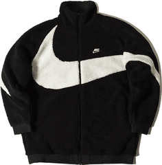 Nike Swoosh Reversible Full Zip Jacket Size Png - Long Sleeve