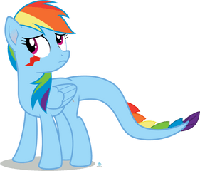 Mlp Rainbow Dash Scared Png Clipart - Rainbow My Little Pony Cute