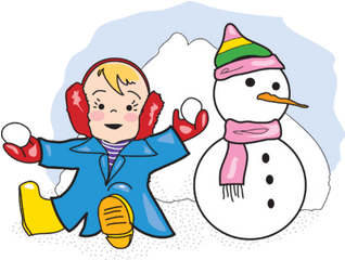 Best Snow Clipart - Child Playing In Snow Clipart Png