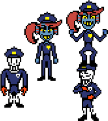 Officer Undyne And Papyrus Deltarune - Officer Undyne Png