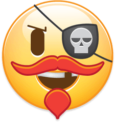 Emoji Jason Morgado Art - Emoji Pirate Png