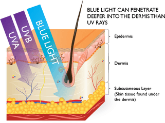 05 What Is Blue Light And Why It Important To Protect - Skin Hev Blue Light Png