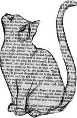 Transparent Quote - Newspaper Art Cat Png