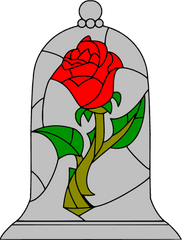 Beauty And The Beast Rose - Beauty And The Beast Rose Clipart Png