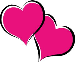 Hot Pink Heart - Free PNG