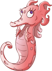 Hd Seahorse Png Download - Seahorse Cartoon Transparent