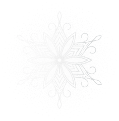 Black And White Snowflake Clipart Free - White Snowflake Png Christmas Day