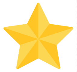 3d Gold Star Transparent Background - Gold Star With Black Background Png