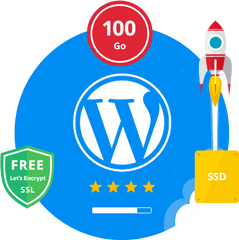 Create A Wordpress Site In 1 Click - Hosting Wordpress Png