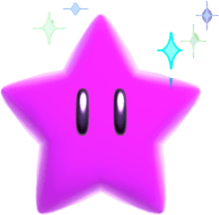 Super Mario Purple Star Png Image With - Super Mario Boost Star