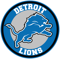 Detroit Lions Circle Logo Vinyl Decal - Detroit Lions Logo Png