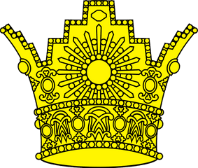 Filekingdom Of Iran Pahlavi Golden Crownsvg - Wikimedia Iranian Crown Vector Png