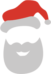 Santa Claus Beard Suit Clip Art - Beard And Moustache Transparent Background Santa Hat And Beard Png