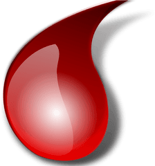 Blood Drop - Transparent Background Red Tear Png