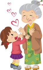 Library Of Children Helping Parents In - Visit My Grandma Clipart Png