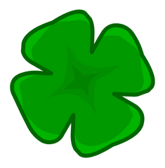 Download Shamrock Pin - Png Fourleaf Clover Png Image Club Penguin Pins Png