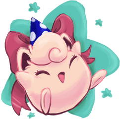 Funneltimes Ahead When I Eat My Funnelcake Hands - Jigglypuff With Party Hat Png