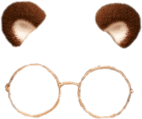 Library Of Snapchat Glasses Filter Png - Cute Bear Snapchat Filter