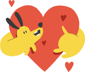 Project - Animated Dog Heart Gif Png