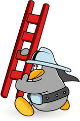 Climbing Ladder Png - Firefighter Cartoon Ladder Clipart Clipart Ladder